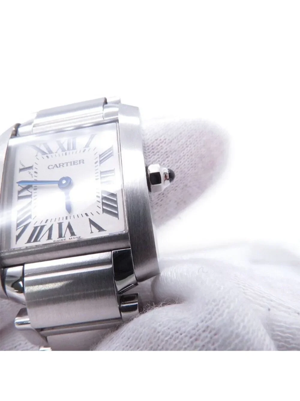 Cartier Tank Francaise SM Watch Ivory Dial Quartz